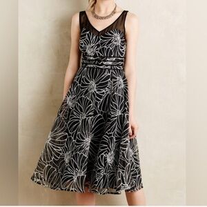NWT Anthropologie Moulinette Soeurs Black and White Women’s Dress